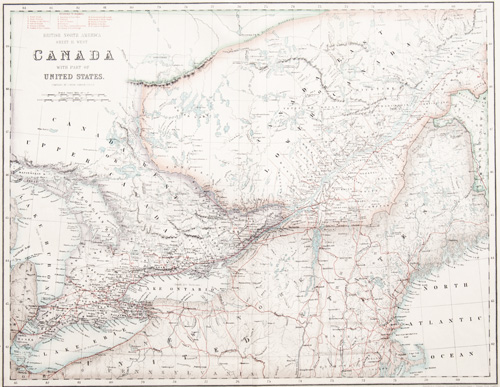 Canada with part of the United States (1860)